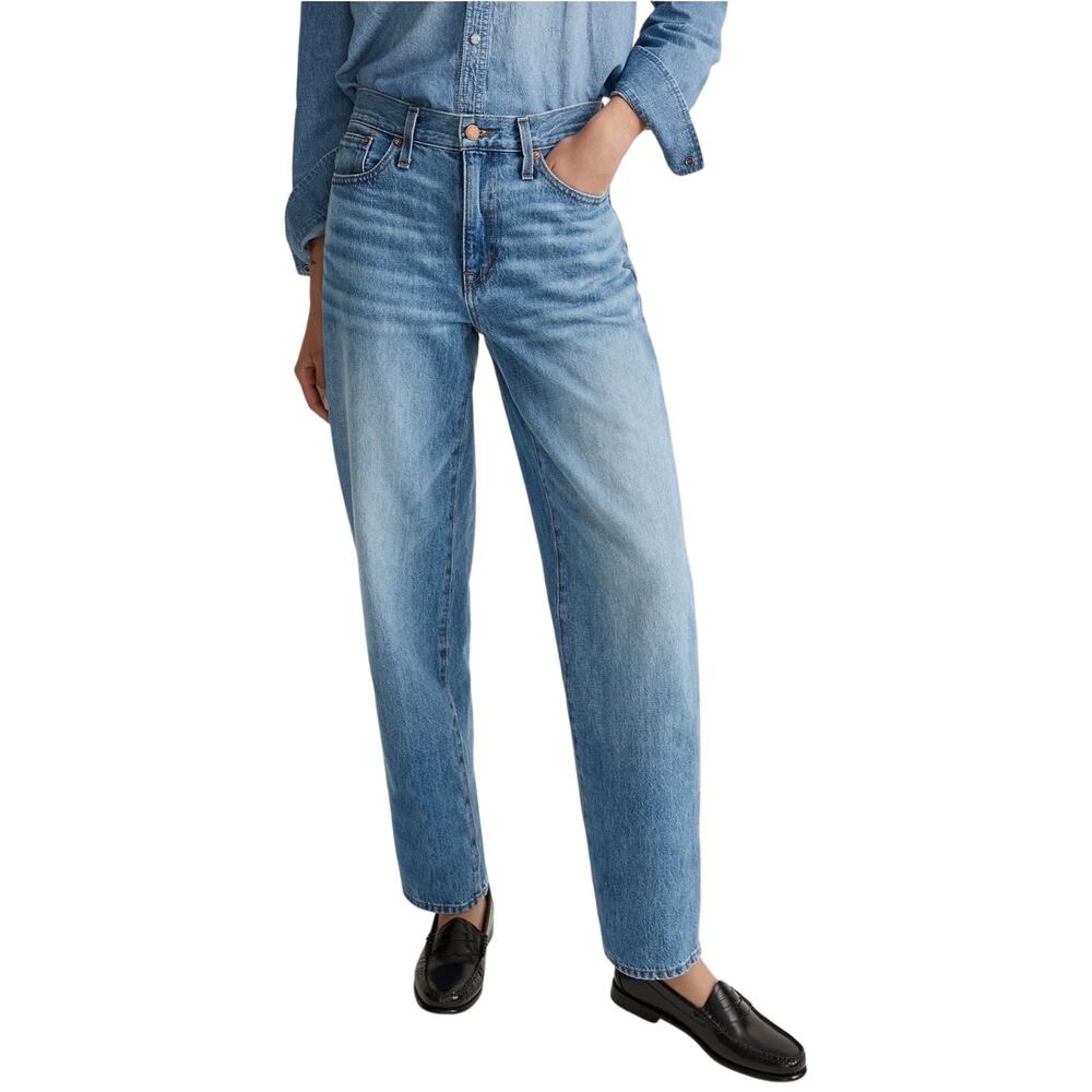 Madewell The Slouchy Boyjean Jeans, Rosewell Wash, Baggy, Women's Size 32